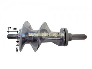 Шнек SS-989843 для мясорубок MOULINEX (Мулинекс) HV2 (ME205..., ME206...), HV4 (ME40..., 41...), HV6 (DR7, DR8, DR9), HV8 (DKA1, DKA2, ME60...)